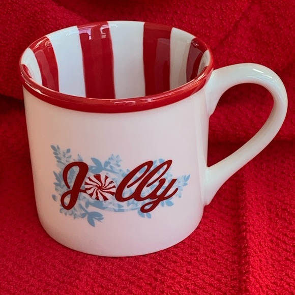 2007 NEW Set of 2 Starbucks Jolly Christmas Holiday coffee mug tea cup gift - Picture 3 of 8